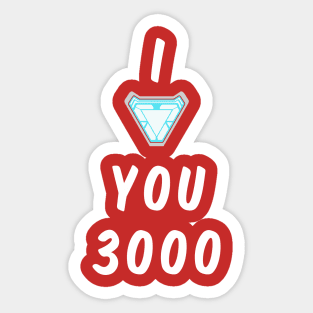 Love You 3000 02 Sticker